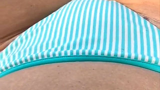 Mature Mom with Big Tits and Sexy Legs Teases and Shows off Her Wet Pussy