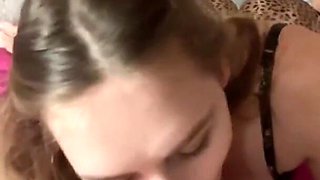 Frenulum Worship and Messy Deepthroat with Cum Swallow