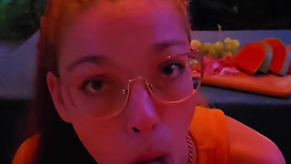 Summer Holiday Blowjob with Cum in Mouth