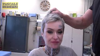 Tattooed Blonde slut loves rough sex - Hardcore and deepthroat blowjob