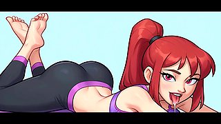3D animated hentai with gokkun scenes featuring housewives