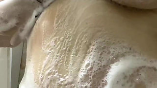 Mature BBW Washes Fat Ass and Big Tits
