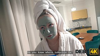 Debt4k. natural-titted russian attempted to escape debt collector but he screwed her in buttfuck and pussy in