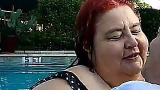 Nurse Vicki and Handsome Harry Are Having Fun Kissing in the Pool!