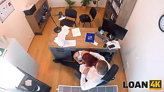 Loan4k. sexy biz deal inbetween hot and fit redhead and a loan chief