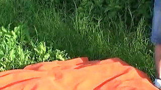 Big boobs blonde outside pussy licking pussy fucking in dogging position