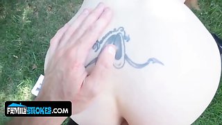 Lauren Phillips gives stepson his first oral