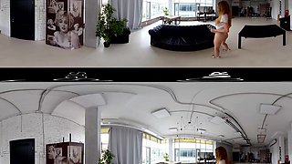 Tight Titty T-Shirt 360º - Gorgeous Babe Solo Striptease Immersive