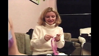 Panty Party for Two Amazing Teen Vintage Lesbian Couple (full Movie)