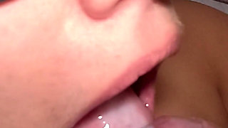 Homemade Blindfolded Cumshot in Mouth and Swallow