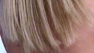 Hot blonde glamour babe solo plays to pleasure her hot body