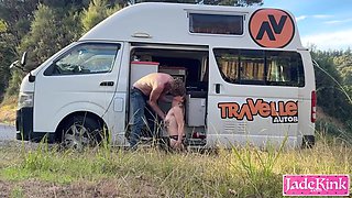 Picked Sexy Slut From Streets In A Van And Fucked Her Roadside In Public