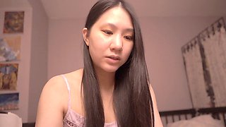 Adorable petite Asian girl ASMR for sweet pillow talk