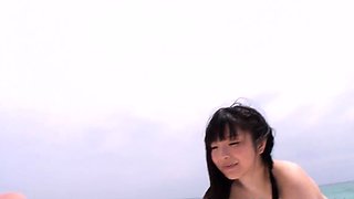 Sexy asian bj and 69 on the beach with Hina Maeda - super