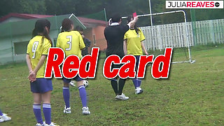 Hot girl sucks massive cocks then gets a hard fuck on the field