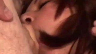 Sexy small tits loves mature cock in pussy in mouth
