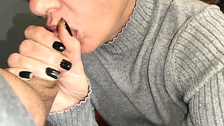 Hot Amateur Wife Blowjob with Cum in Mouth