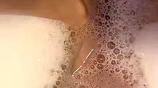 Melove Blue Nail Polish Toes Taking a Bath