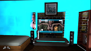 Elf Warrior crawls out of your TV to SUCK you off POV - 3D VR Hentai Sex Animation by VirtualHeaven