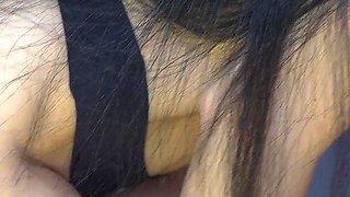 Step Sister Masturbates Pussy While No One Is Home