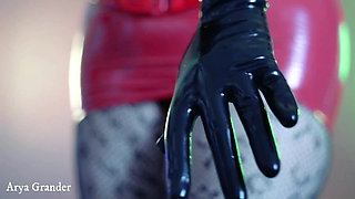 Latex Rubber Gloves Video Arya Grander Long Opers Gloves