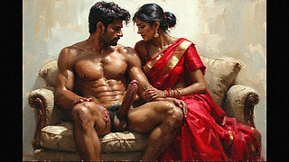 Threesome with indian aunties