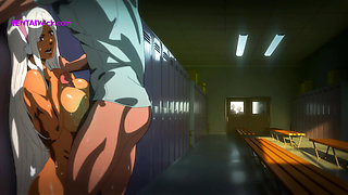 Caught Masturbating in the Changing Room: Mirko's Dirty Offer to the Cleaner(Exclusive Anime Sex)