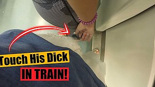 Horny Stepmom Touch a Stranger in Train! Should I Tell My Stepdad This?