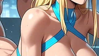 Cyberpunk Girl Fingering, Ai Animation