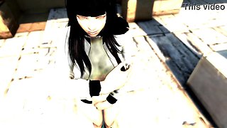 Hinata Hyuga banged by Raikage in shoes