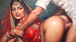 Husband takes his gorgeous wife from behind in a steamy session