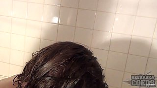 Drunk Sexy Hot Dreamgirl Mila Taking Shower Then Having To Cancel Too Smashed - NebraskaCoeds