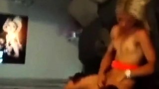 Blonde Milf in Heels Takes BBC Creampie