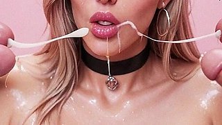 Emma and Jake Sex in Bukkake Party. Blonde Curvy Woman with Big Tits, Big Dick, Creampie, Cumshot, Gangbang, Bukkake