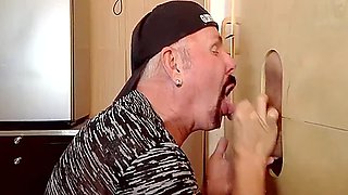 Mouthjizzed Amateur Gaydaddy Sucks And Jerks Gloryhole Cock