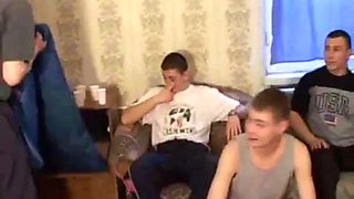 A group of boys and docter MILF porn party