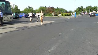 Big ass amateur blonde fucking POV in public