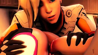 3D Animation Collection of Game Babes Fucked in 3Some