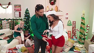 MILF Pounded With Christmas Joy Cherie Deville, Rylee Blake / Brazzers/ Enter XVPROMO on official site for discount