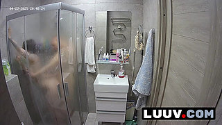 LUUV. Quick sex in the shower for young couple Abbadon and Kareflore