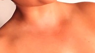 Blonde tight pussy babe solo toy fun in glamour masturbation