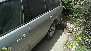 Sucking a Guy's Cock in the Parking Lot