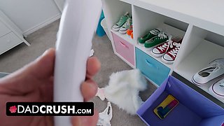 Stepdaddy's cock is the only thing keeping this young babe warm in this POV Winter fantasy