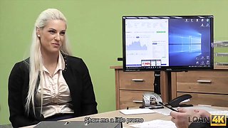 Loan4k. skimpy and jaw-dropping store secretary has wild sex