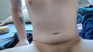 Local goth girl fucks alien dildo