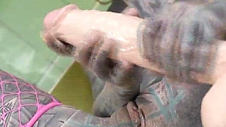 Heavily Tattooed Teen Anal Stretching