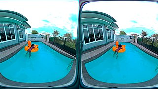 Pov Pool Tease - Amelia Star's Wet Body And Dark Skin Will Drive You Crazy - 8k Seduction