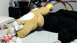 Close up view of a dude jerking off