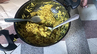 I Fuck My Sister-in-law in the Kitchen While She's Cooking