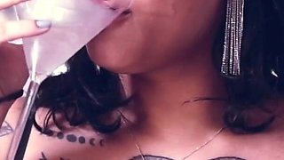 Foot Goddess Smoking & Burping